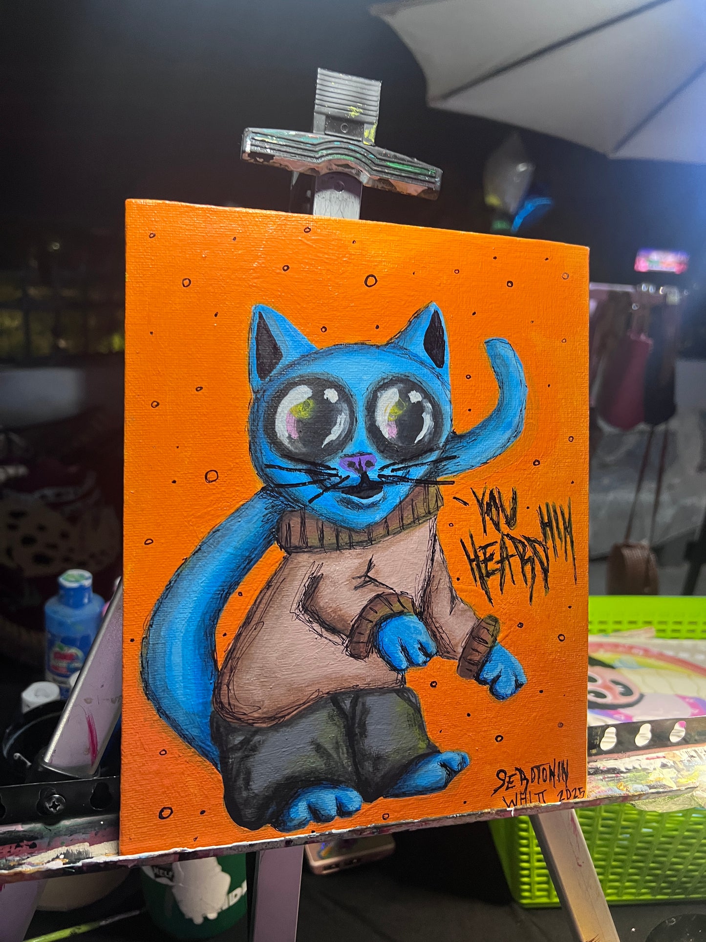 Darwin & Gumball 8x10 inch paintings