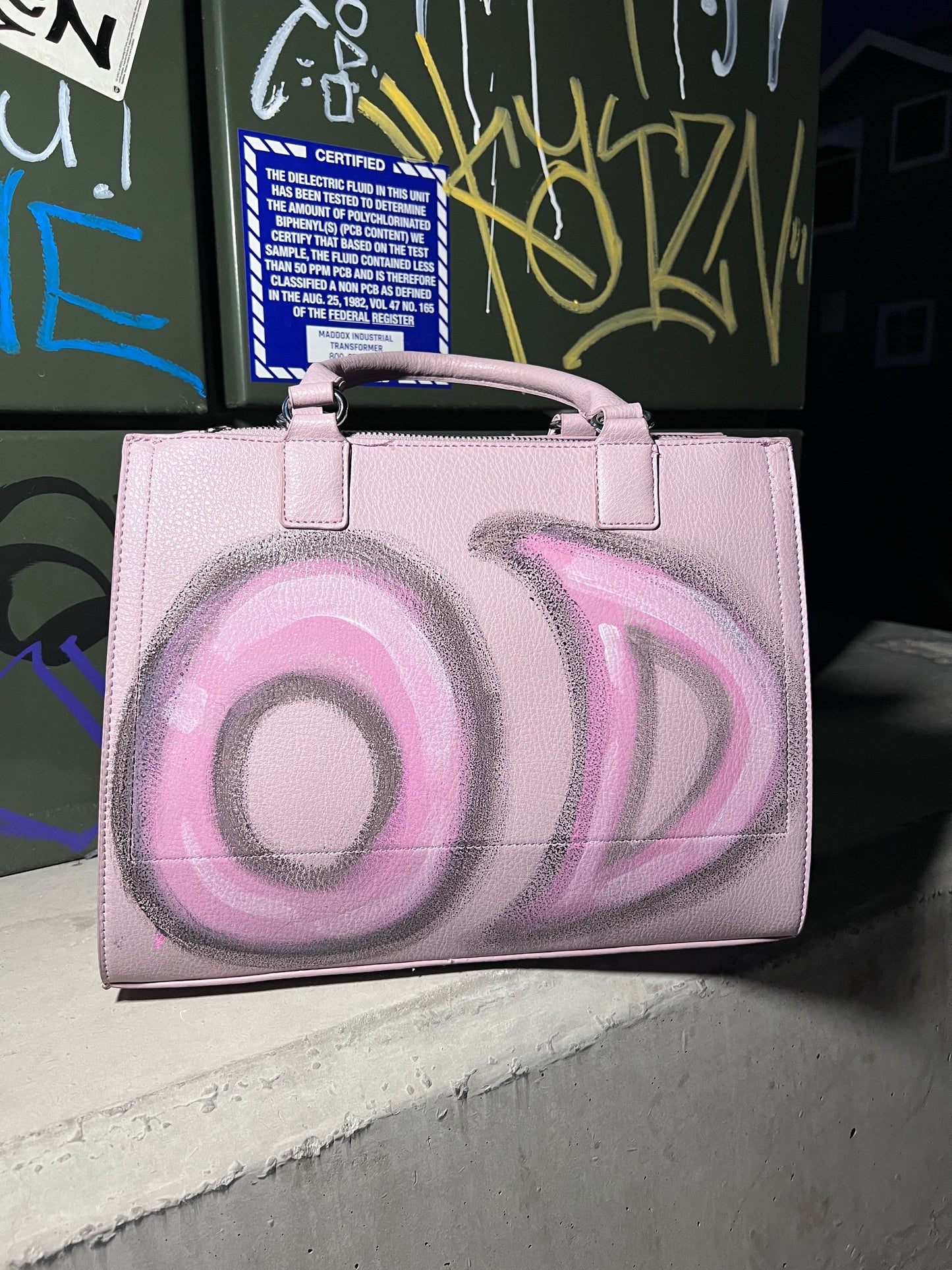 Missing One - Hand painted purse