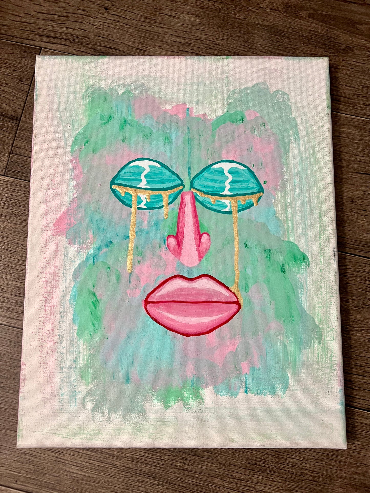 Golden tears painting