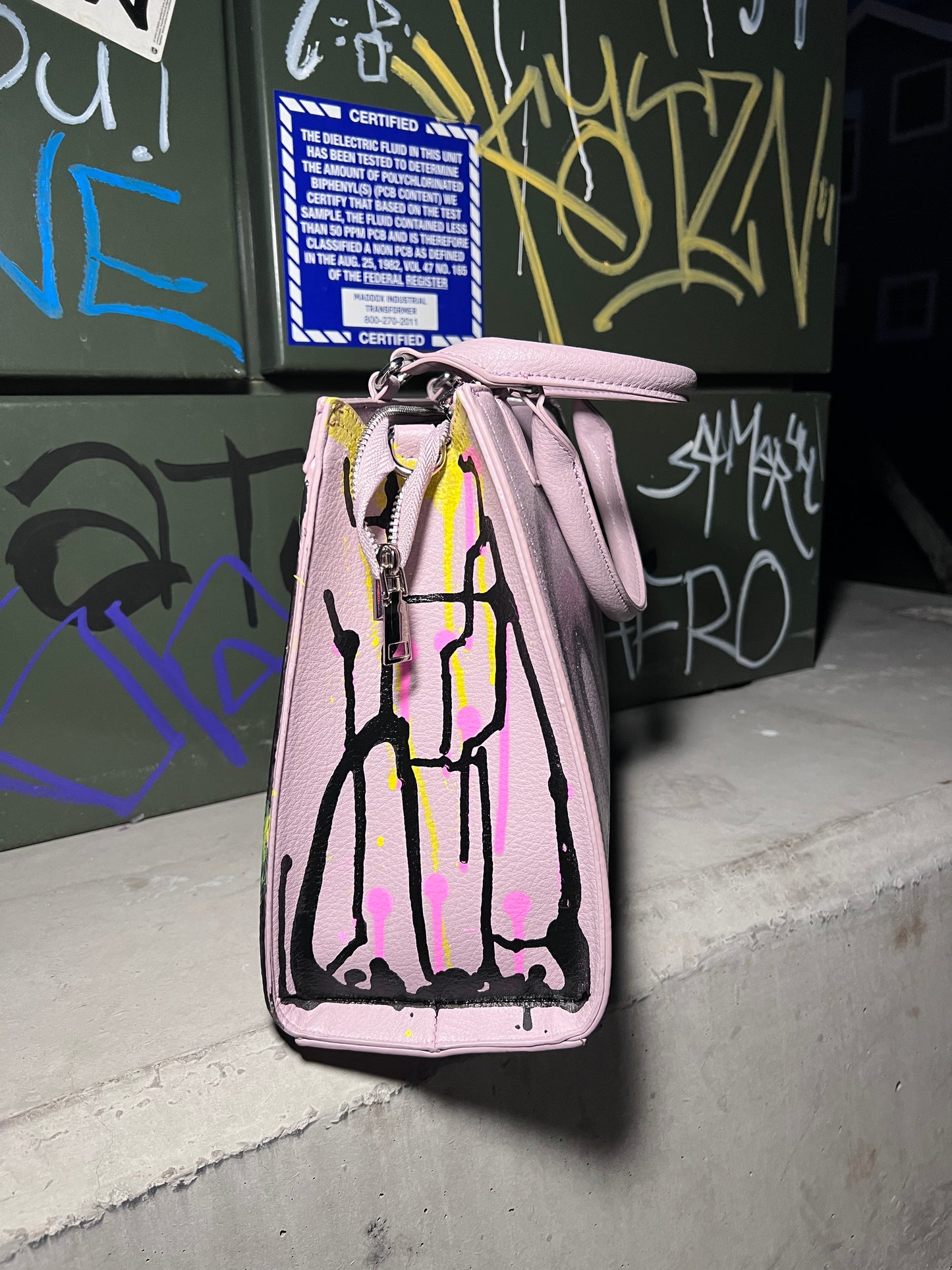 Missing One - Hand painted purse
