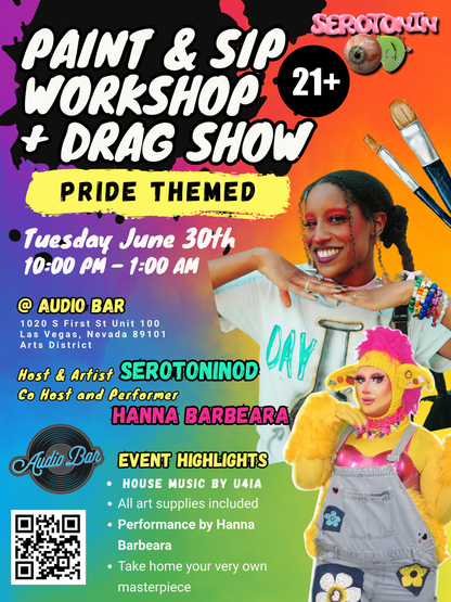 21+ Pride Sip and Paint Workshop