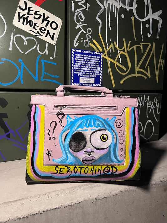 Missing One - Hand painted purse