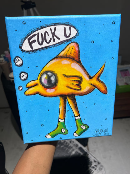Darwin & Gumball 8x10 inch paintings