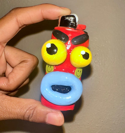 Angry Red boy Lighter Sleeve
