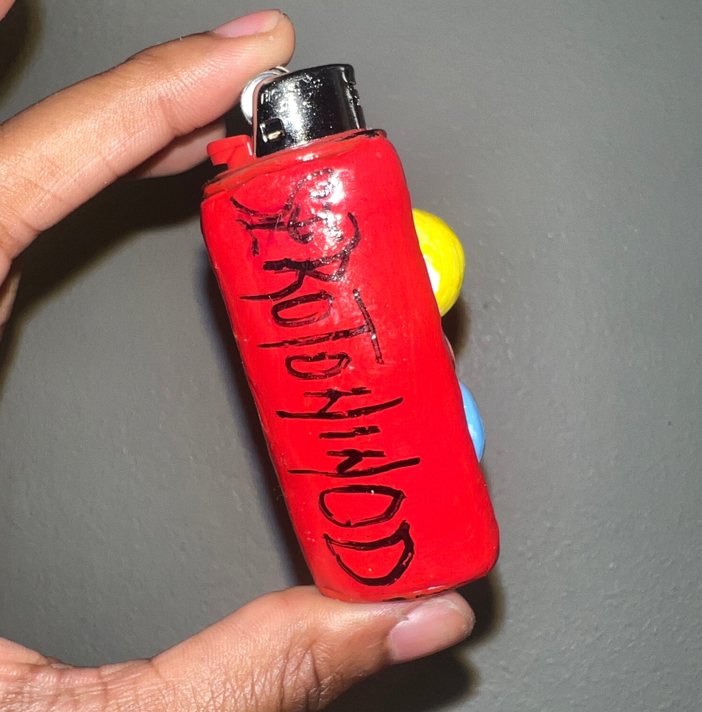 Angry Red boy Lighter Sleeve