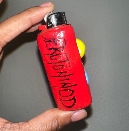 Angry Red boy Lighter Sleeve