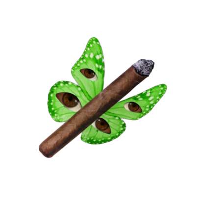 Butterfly Blunt Sticker