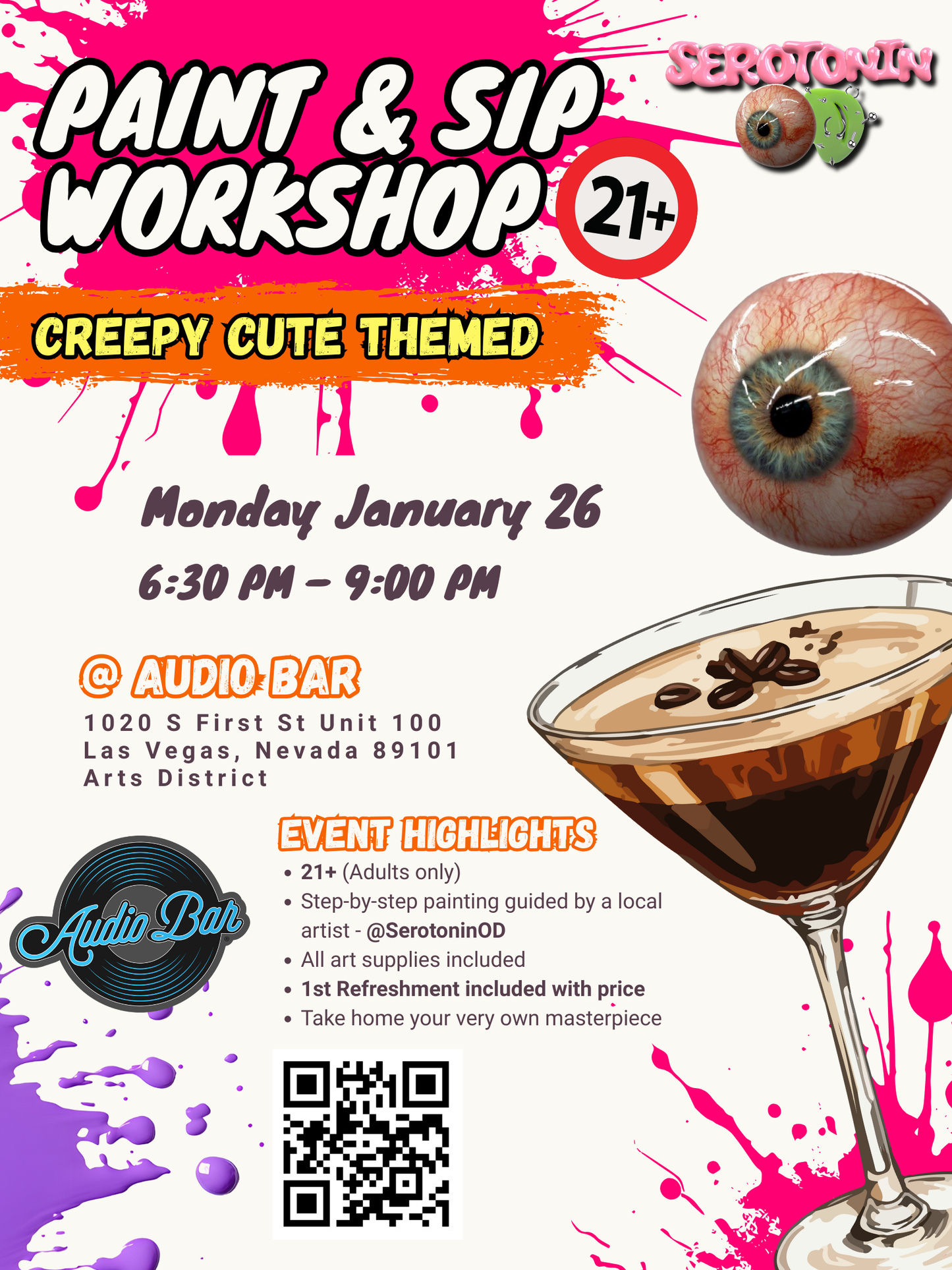 21+ January Sip and Paint Workshop